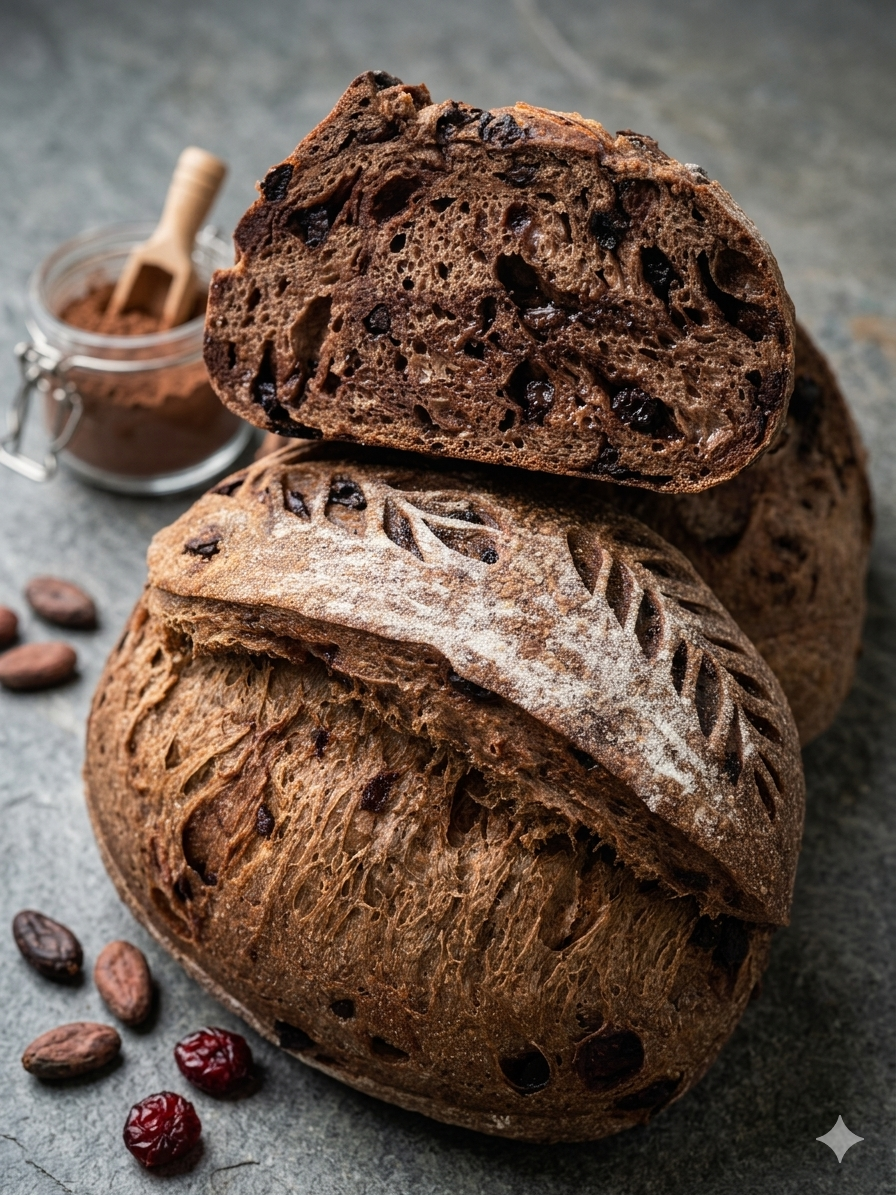 Choco & Blueberry Sourdough