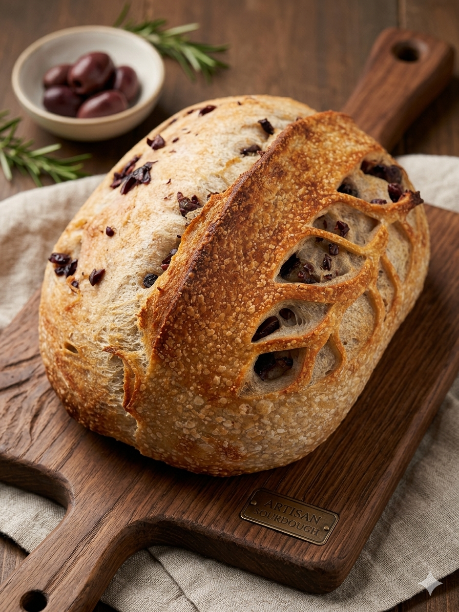 Kalamata Sourdough Bread