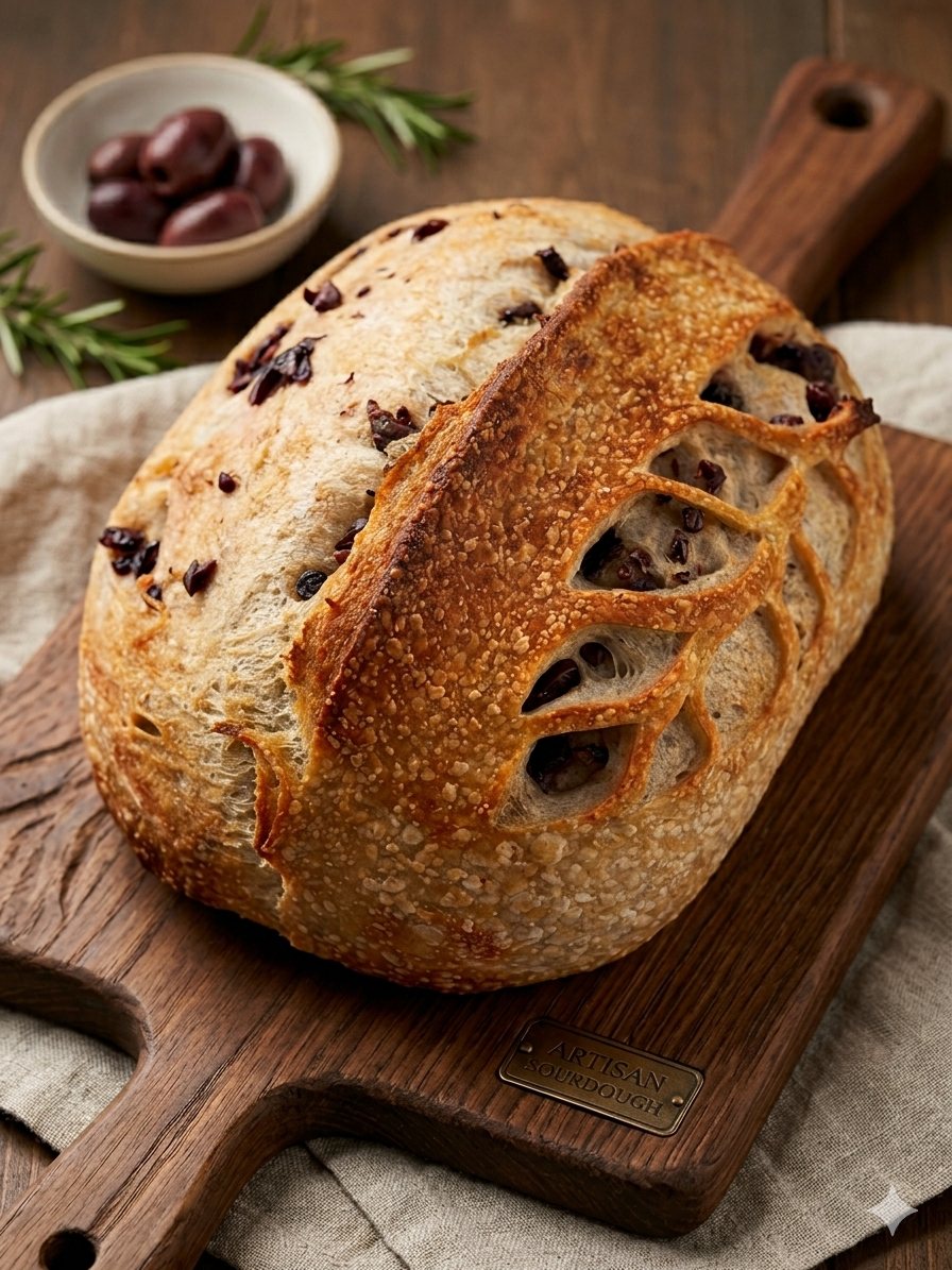 Kalamata Sourdough Bread