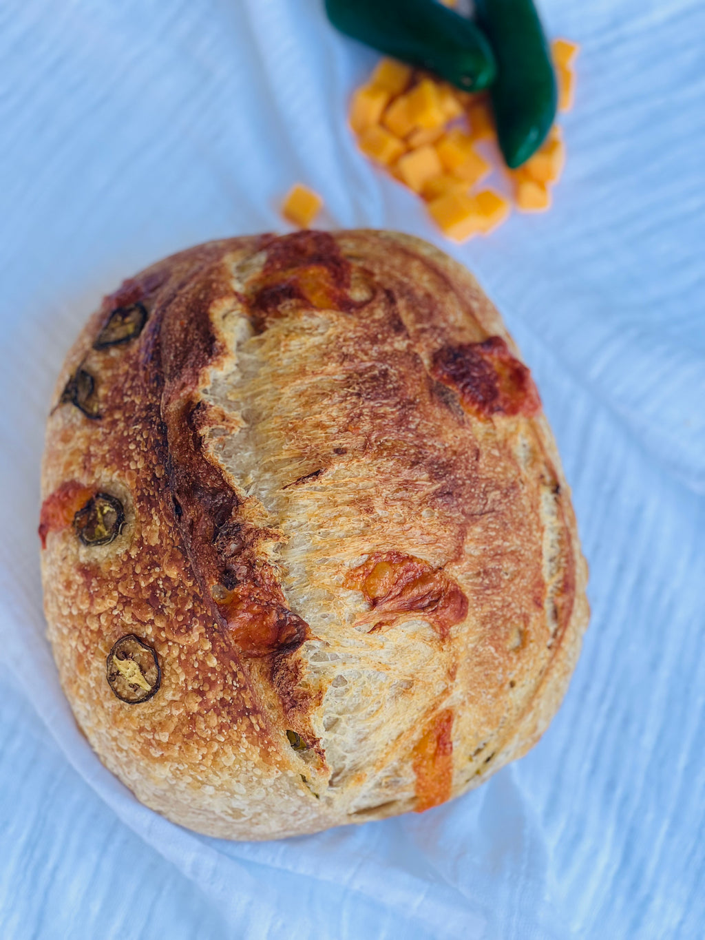 Jalapeño & Cheddar Cheese Sourdough bread