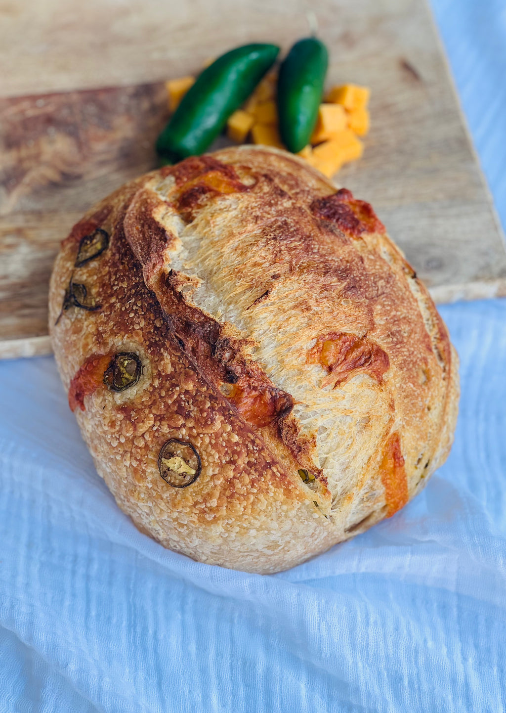 Jalapeño & Cheddar Cheese Sourdough bread
