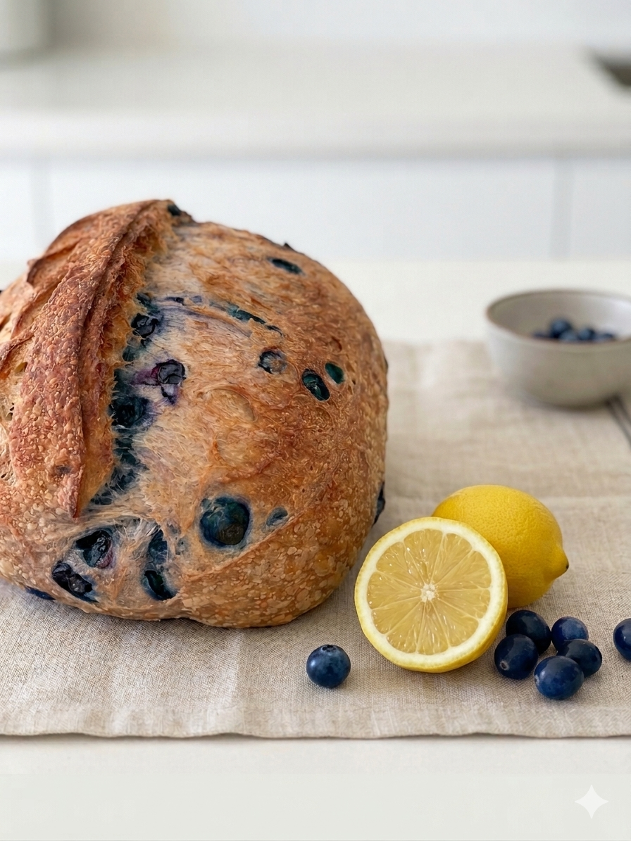 Lemon & Blueberry Sourdough Bread