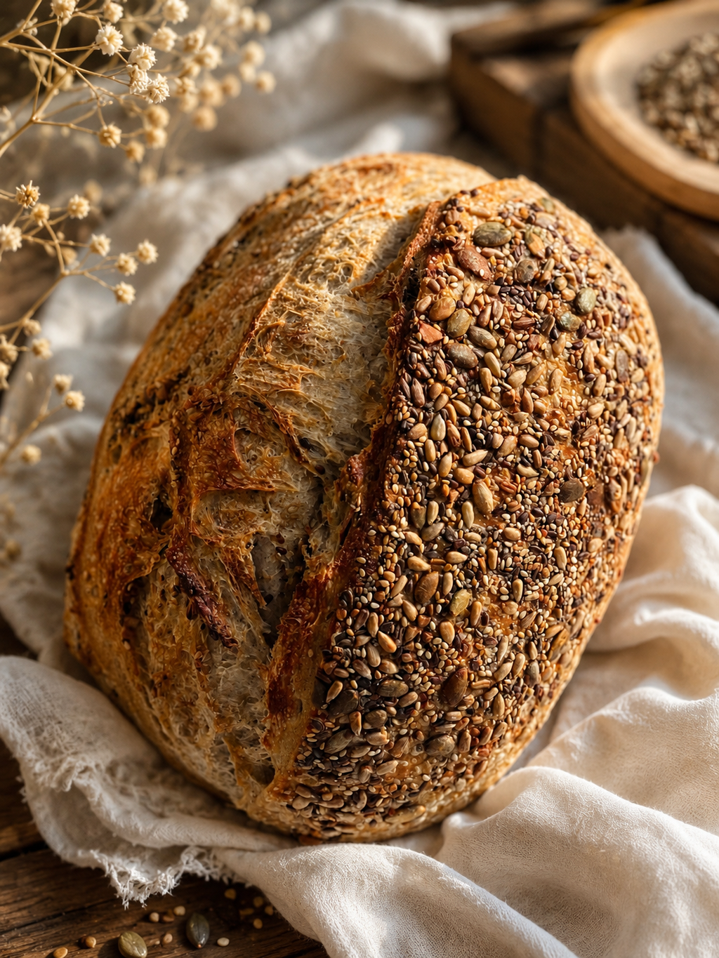 Four Seeds Sourdough bread