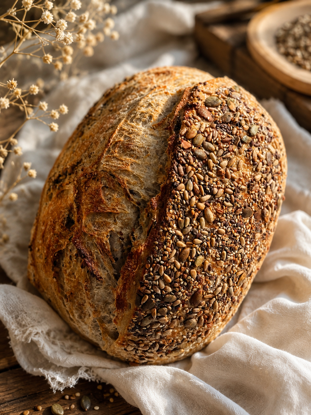 Four Seeds Sourdough bread