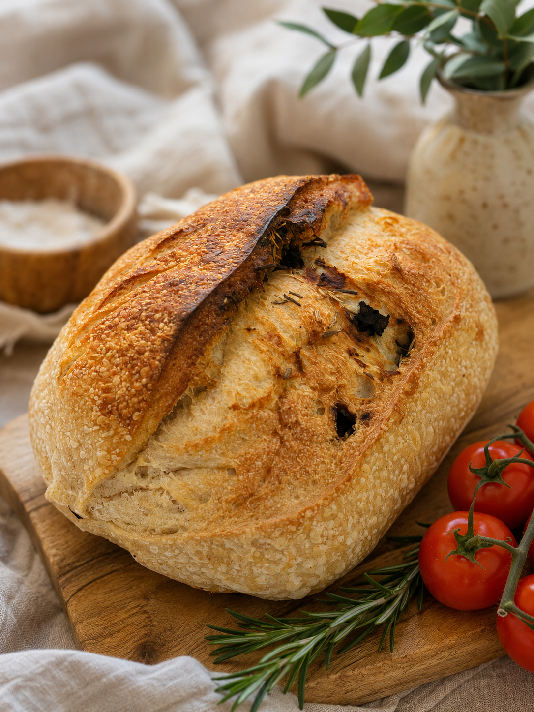 Tomate & Rosemary Sourdough Bread