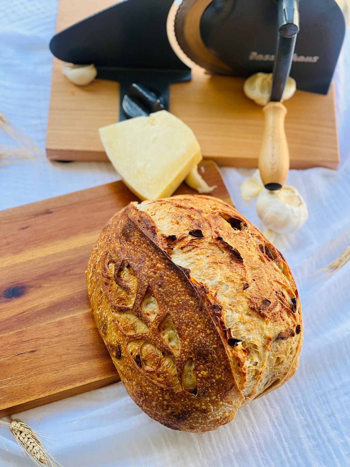 Garlic & Parmesan Sourdough Bread