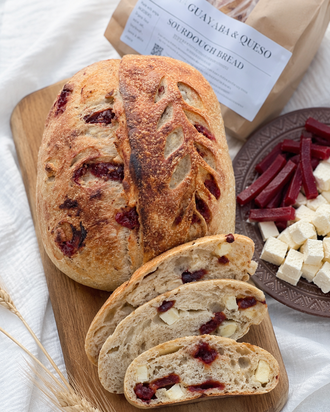 Guava & Cheese Sourdough Bread