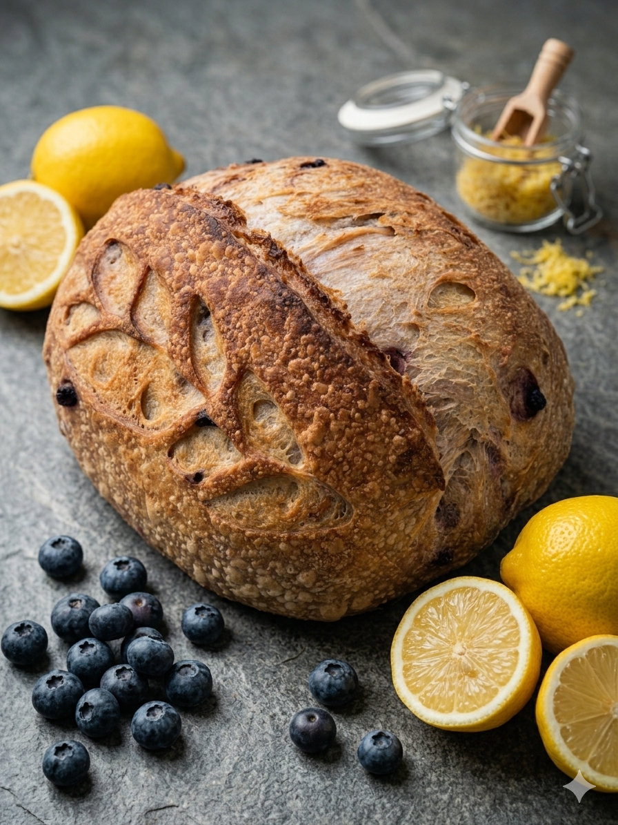 Lemon & Blueberry Sourdough Bread