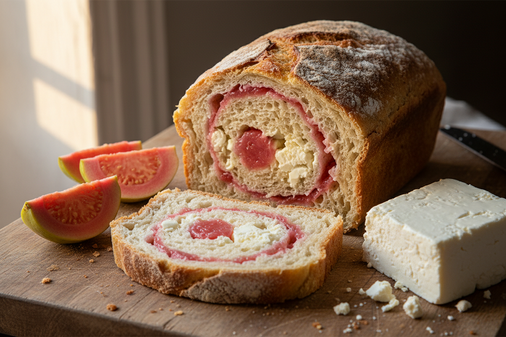 Guava & Cheese Sourdough Bread